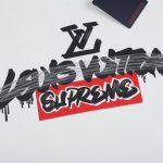 T-shirt Louis Vuitton x Supreme Graffiti White SP028 - Image 4