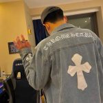 Denim Jacket Chrome Hearts Cross Design CH068 - Image 10