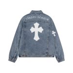 Denim Jacket Chrome Hearts Cross Design CH068 - Image 2