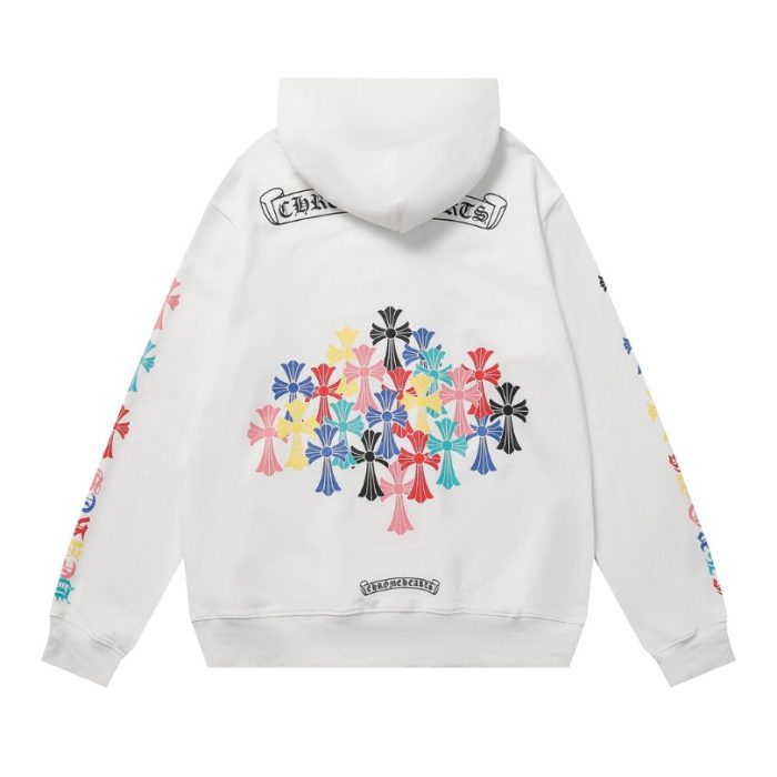 Hoodie Chrome Hearts Multicolor Cross Logo CH079 - Image 2