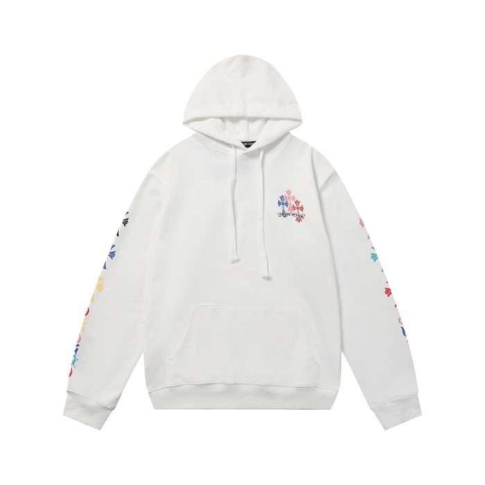 Hoodie Chrome Hearts Multicolor Cross Logo CH079 - Image 5