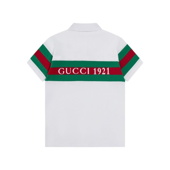 Polo Gucci 1921 Stripe Logo GC117 - Image 5