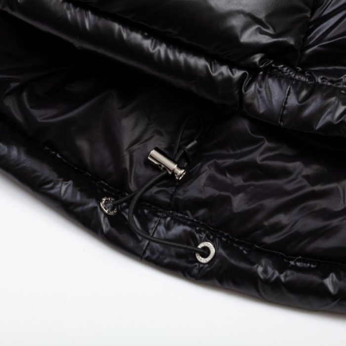 Jacket Puffer Moncler Black with Hood MCL013 - Image 11