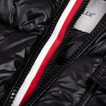 Jacket Puffer Moncler Black with Hood MCL013 - Image 13