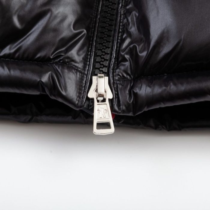 Jacket Puffer Moncler Black with Hood MCL013 - Image 8