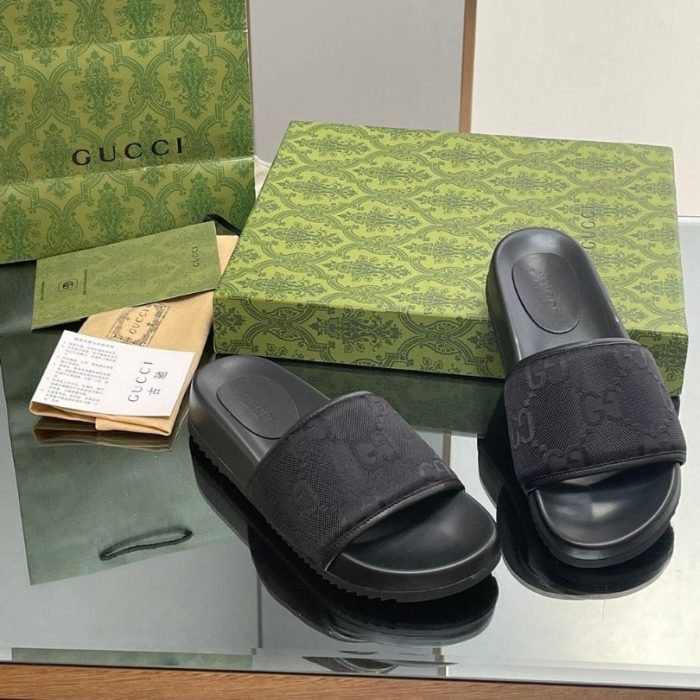 Slides Gucci GG Black GC138 - Image 5