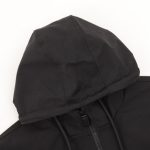 Hoodie Prada Black Milano Logo PD051 - Image 5