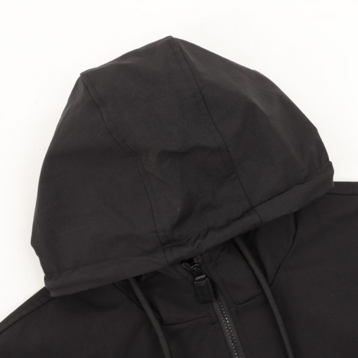 Hoodie Prada Black Milano Logo PD051 - Image 5