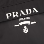Hoodie Prada Black Milano Logo PD051 - Image 4