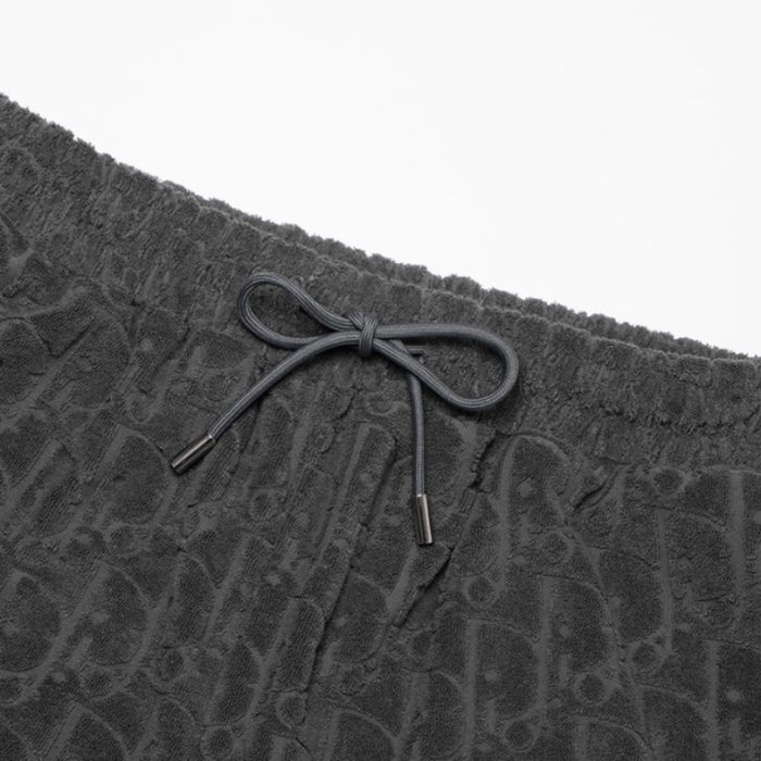 Short Dior Monogram Black Drawstring DO056 - Image 4