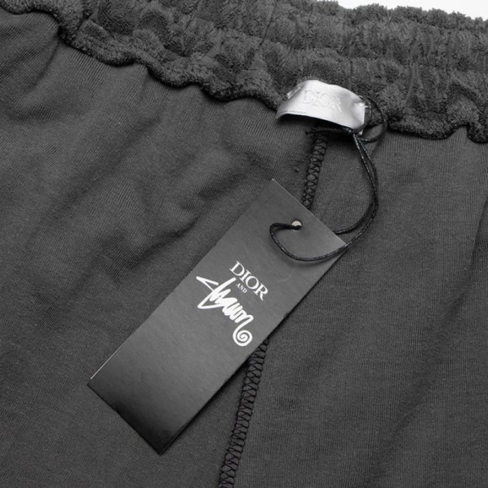 Short Dior Monogram Black Drawstring DO056 - Image 11