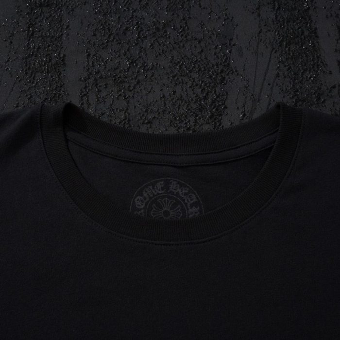 T-shirt Chrome Hearts Black Yellow Logo CH010 - Image 6
