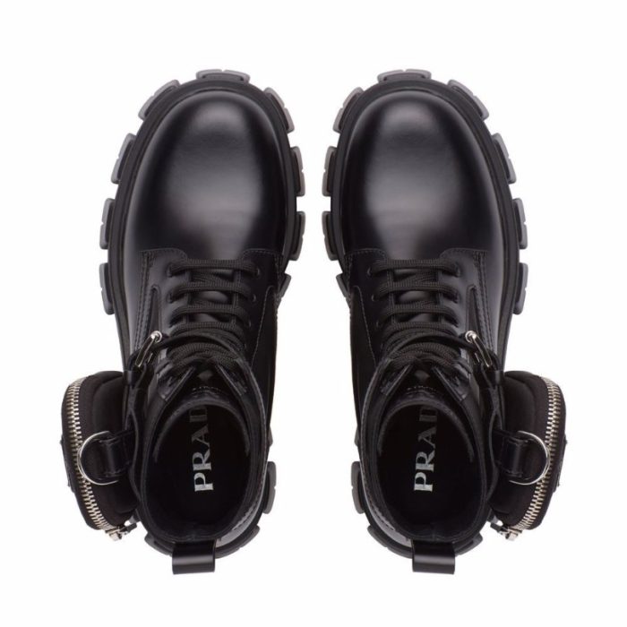 Boot Prada Moonlith leather boot with bag detail PD066 - Image 4