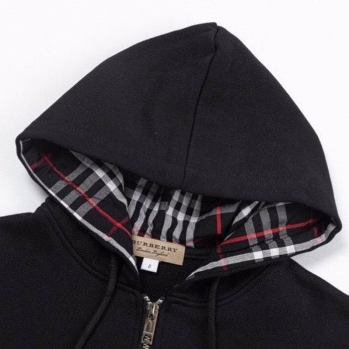 Burberry Embroidered King Logo Zip-Up Hoodie BY021 - Image 11