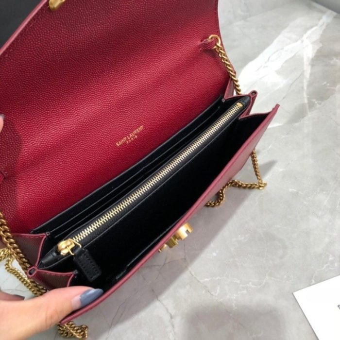 Yves Saint Laurent Cassandra Chain Wallet YSL013 - Image 11