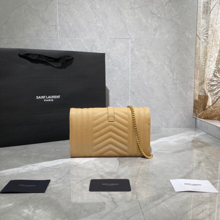 Yves Saint Laurent Small Envelope Chain Wallet YSL012 - Image 20