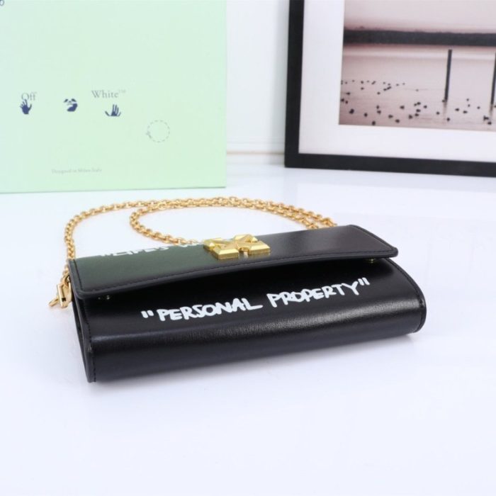 Jitney Slogan-Print Wallet Off-White OFF033 - Image 2