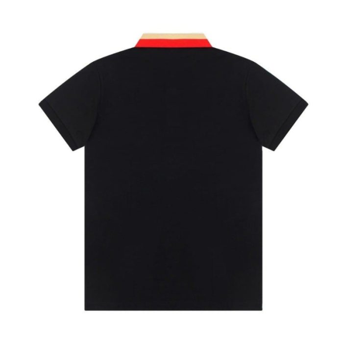 Burberry Striped Collar Polo Shirt BY023 - Image 3