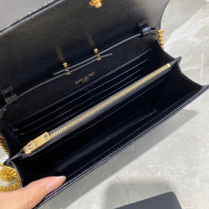 Yves Saint Laurent Small Envelope Chain Wallet YSL012 - Image 4