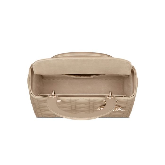 Shoulder Bag Dior Lady-D Sabbia Cannage DOW004 - Image 2