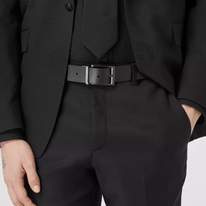 Belt Burberry Check Print Reversible BY017 - Image 4