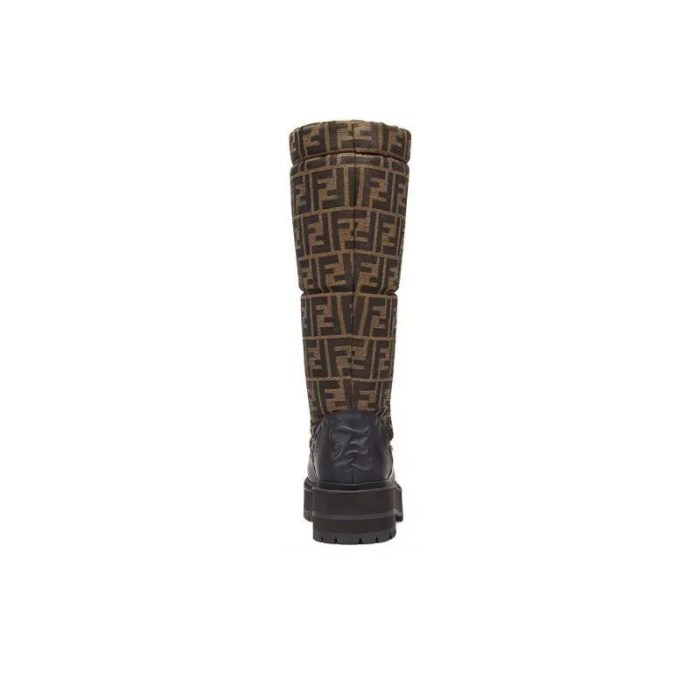 Fendi Boots Mid-Calf Brown FDW004 - Image 5