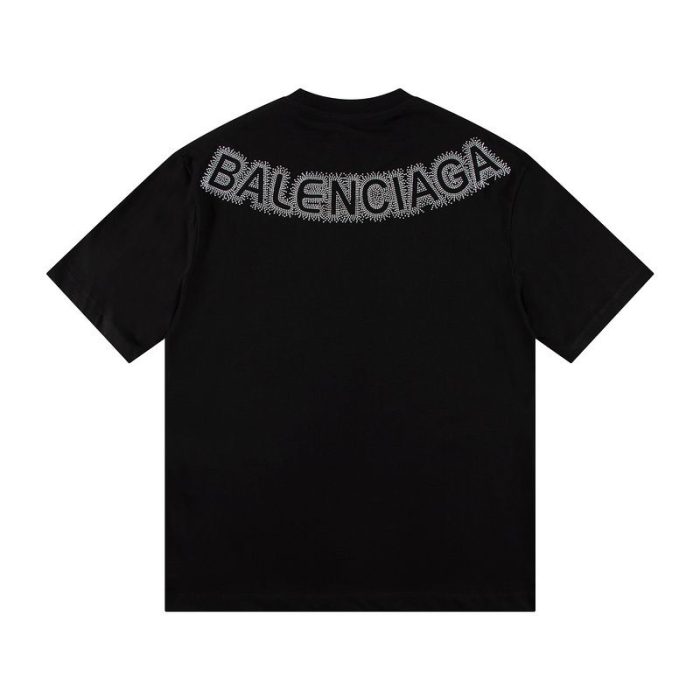 T-shirt Balenciaga Black BL158 - Image 2