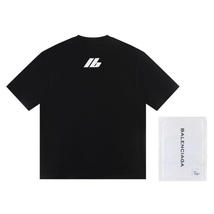 T-shirt Balenciaga Activewear Black BL161 - Image 2