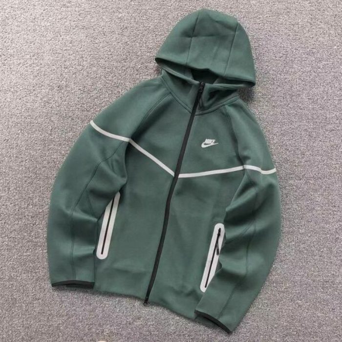 Jacket Nike Tech Fleece Green NK055 - Image 2