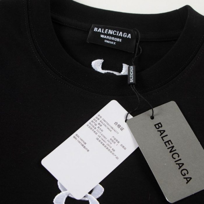 T-shirt Balenciaga Black BL163 - Image 4