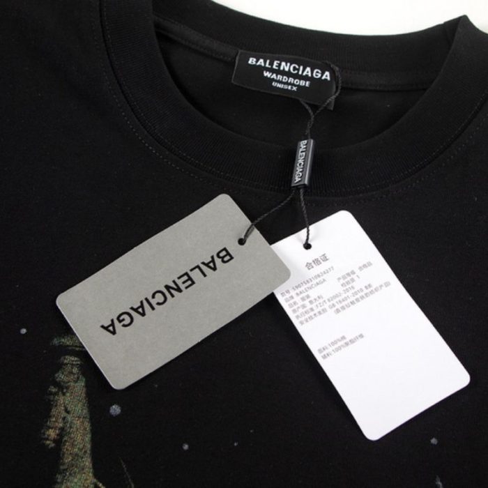 T-shirt Balenciaga Paris Statue Of Liberty BL171 - Image 4