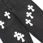 Pants Chrome Hearts Jeans Cross Patches CH126 - Image 3