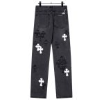 Pants Chrome Hearts Jeans Cross Patches CH135 - Image 3