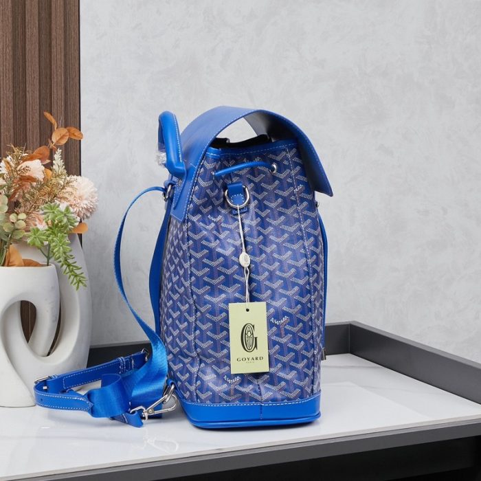 Goyard Alpin MM Backpack Blue Bag GYD016 - Image 3