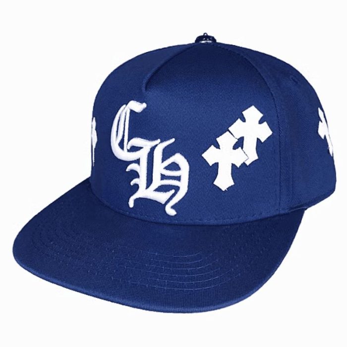 Cap Chrome Hearts Cross Patch Blue CH120 - Image 4