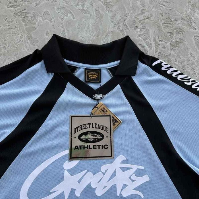T-Shirt Corteiz Alcatraz Football Blue CZ027 - Image 4