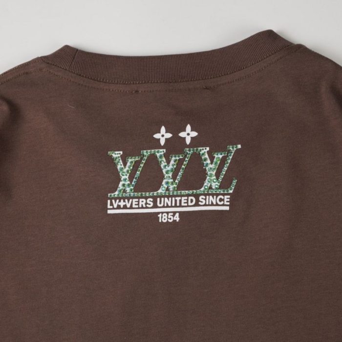 T-shirt Louis Vuitton Brown LV185 - Image 5