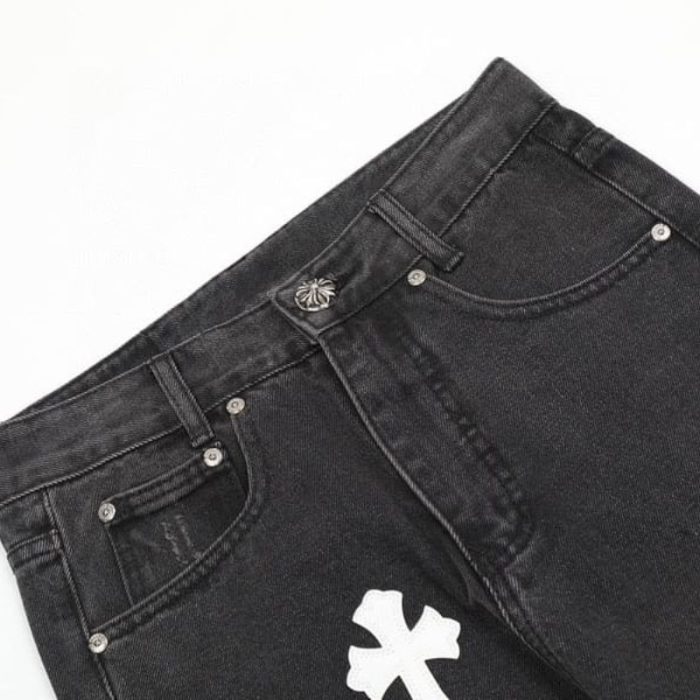 Pants Chrome Hearts Jeans Cross Patches CH126 - Image 4