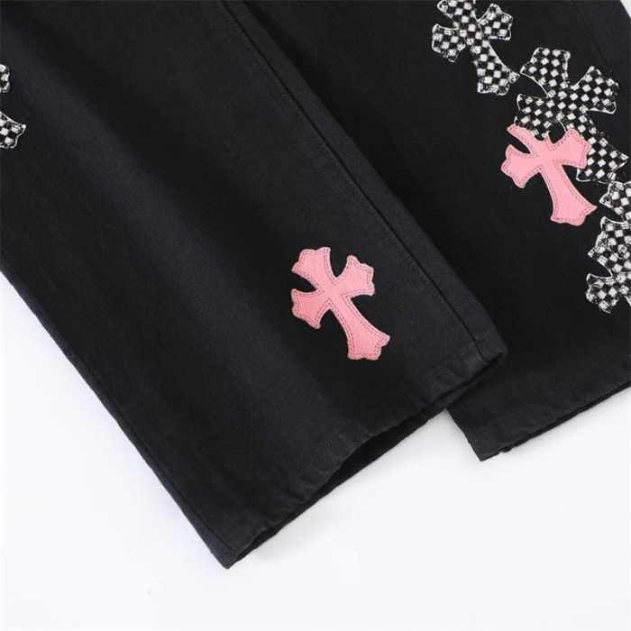 Pants Chrome Hearts Jeans Cross Patch CH114 - Image 6