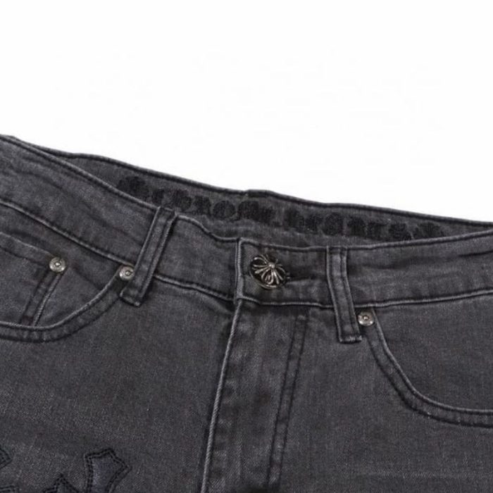 Pants Chrome Hearts Jeans Cross Patches CH135 - Image 5