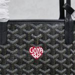 Goyard Anjou Mini Bag Customized Heart Black GYD026 - Image 5