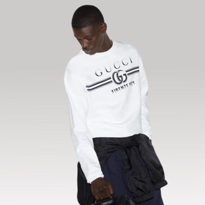 Hoodie Gucci White GC331 - Image 5