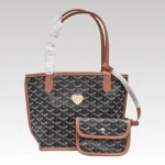 Goyard Anjou Mini Bag Customized Heart Black/Brown GYD025 - Drip Slum
