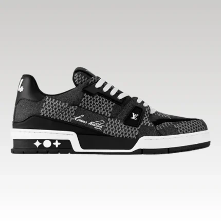 Louis Vuitton Trainer Plaid Black White - Drip Slum