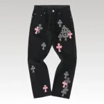 Pants Chrome Hearts Jeans Cross Patch CH114 - Drip Slum