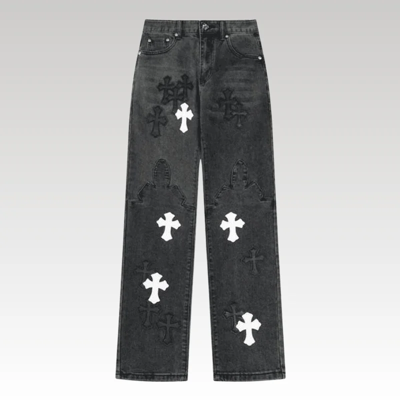 pants-chrome-hearts-jeans-cross-patches-ch135-processed-1752001124345.webp Pants Chrome Hearts Jeans Cross Patches CH135 - Drip Slum