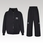 Set Balenciaga Logo Track Jacket and Hoodie BL078 - Drip Slum