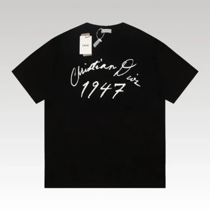 T-shirt Christian Dior Embossed Monogram Navy DO062 - Drip Slum