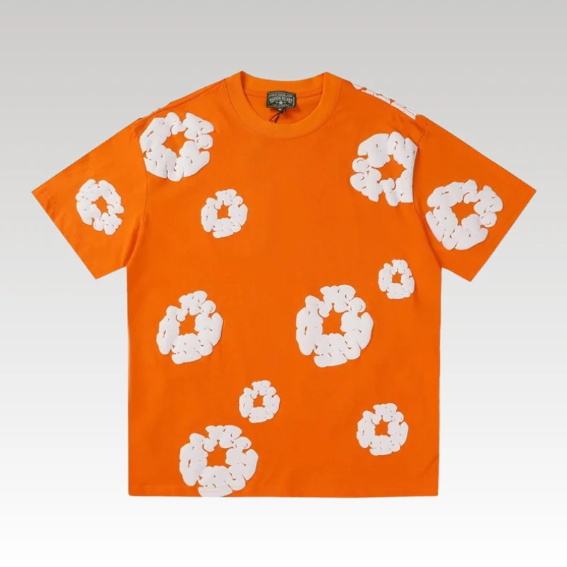 t-shirt-denim-tears-white-clouds-orange-processed-1751948748826.webp T-shirt Denim Tears White Clouds Orange - Drip Slum