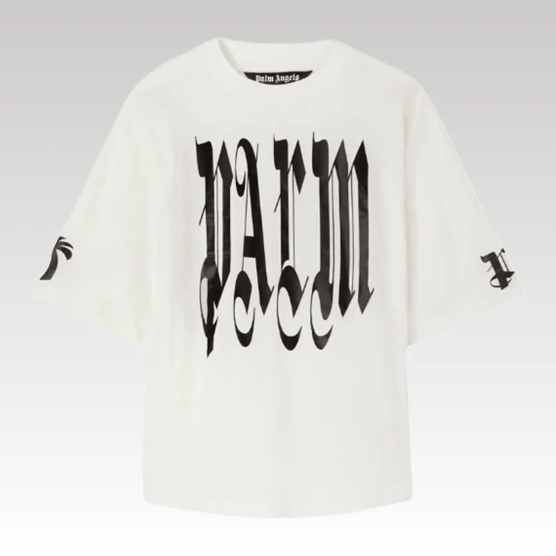 t-shirt-palm-angels-oversized-with-white-logo-print-processed-1752197707721.webp T-shirt Palm Angels Oversized with White Logo Print - Drip Slum